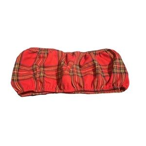 Red tube top two piece set